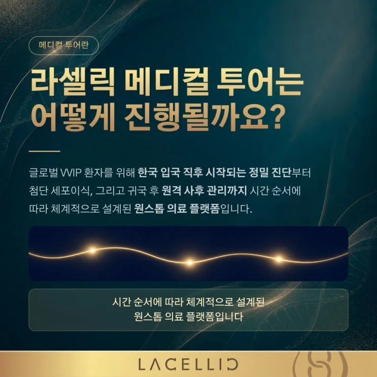 공항 도착부터 귀국 후 관리까지, 라셀릭 메디컬 투어 전 일정 안내