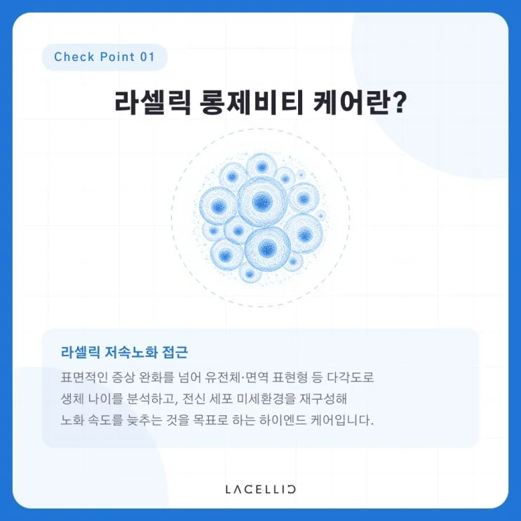 세포 수준의 저속노화, 라셀릭 롱제비티 프로토콜은 어떻게 구성될까요?