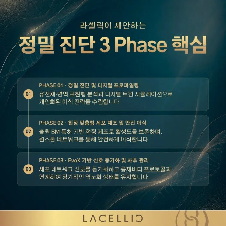 정밀 진단 3 Phase, 첨단 세포이식 프로젝트는 어떤 방식으로 진행될까요?