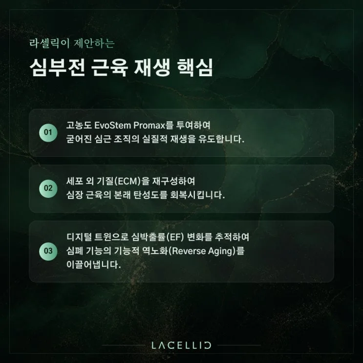 심부전과 세포 재생 치료, EvoStem Promax는 어떤 프로그램일까요?
