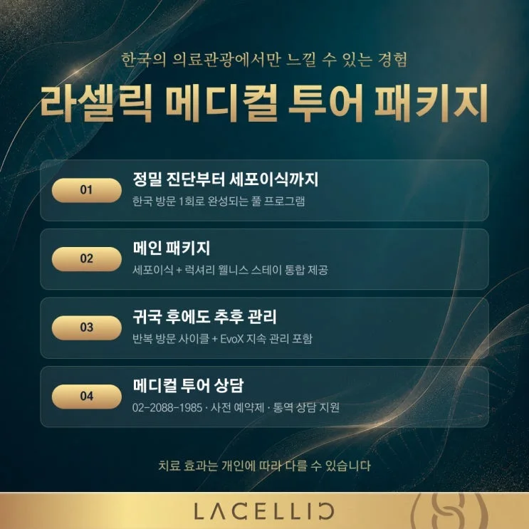 공항 도착부터 귀국 후 관리까지, 라셀릭 메디컬 투어 전 일정 안내